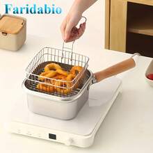 Heavy Duty Stainless Steel Cookware Set - Square Frying Pan + Stew Pot, Multi-Functional, Suitable For Boiling, Frying, Soup Making, Compatible With Induction Cooker/Stove, No Lid Design, Ideal For Home, Camping And Outdoor Cooking - A - View 9