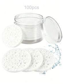 OBOVAY Juego de 10/20/100 piezas de esponjas de limpieza facial natural, esponja de limpieza 100% pura natural para eliminar el maquillaje, adecuada para limpieza de maquillaje y spa, se puede usar para exfoliación, eliminación de maquillaje y lavado de cara, esponja de limpieza facial comprimida, esponja de limpieza para eliminar el maquillaje, esencial para la vuelta a la escuela - Multicolor - Ver 19