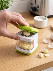 2-In-1 Garlic Chopper & Slicer, Kitchen Accessory Home Tool, BBQ Camping Essential, Picnic Summer Essential, Camping Travel Essential, Easy To Clean Garlic Preparation Tool - Multicolor - View 6