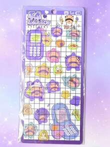 Cute Cartoon Character Stickers, Kawaii Phone Shape Puffy Stickers For Journaling Scrapbooking, Decorative Waterproof Stickers For Kids Girls Crafts Notebook Album Decoration - Multiple Colors (style/packaging Random) - View 7
