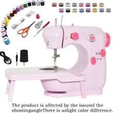 1pc Beginner Sewing Machine, Mini Portable Sewing Machine, Suitable For Beginners, A Complete Set Of Quick Home Fabric Repair Tools, Also A Great Helper For DIY Craft Enthusiasts. - Multicolor - View 3