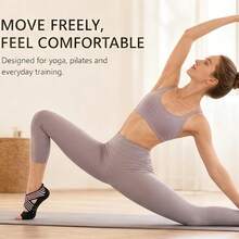 Yoga Shoes Socks Open Toe Non-Slip Grip With Straps, Suitable For Pilates, Ballet, Bikram, Women's Fitness Training - Multicolor - View 4