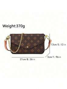 2026 New Summer Women Small Sling Bag With Chain Strap, Retro Baguette Crossbody Bag, Fashion Ladies Shoulder Bag - Cà phê nâu - Xem 9