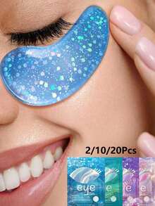 2/10/20 pièces (10 paires) Patchs anti-fatigue pour les yeux style océan, éliminent les cernes, convient aux hommes et aux femmes, cadeau idéal pour les femmes. Patchs anti-fatigue pour les yeux, cadeau idéal pour la Saint-Valentin, la Fête des Mères, Halloween, Noël, les voyages, les anniversaires et autres fêtes. (Mariée, masque pour les yeux, remplissage de sacs pour enterrement de vie de jeune fille, beauté, masque pour le visage, Saint-Valentin, essentiels de voyage, cadeau pour la Fête des Mères, voyage) - Multicolore - Voir 2