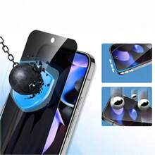 兩片全透明防窺 Pixel 手機螢幕保護貼，適用於 Pixel 10a。鋼化玻璃膜，防窺手機螢幕保護貼，光滑，無阻礙，非手工切割，手機膜。 - 黑色 - 查看 4