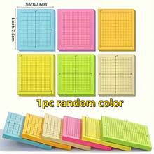Grid Paper Sticky Notes, 6/12/18 Books, 7.62x7.62cm Per Page, Bright Colors, Math Grid Paper, Multiple X Y Axis Coordinate Grid Sticky Notes, Suitable For Office And School Supplies - Multicolor - View 7