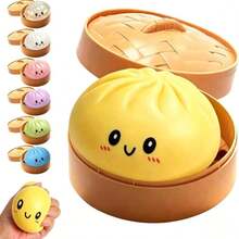 Large 9cm Dumplings 2026Upgraded Version Dumpling,Dumpling Squishy, Dumplings, Cute Anxiety Relief Fidget , For All Ages,Can Be Used As Classroom Rewards, Party Favors, Birthday Gifts Or Gifts For Friends, Family, Best Friends Or Partners. - Yellow(Dumpling)-1pc - 查看 7