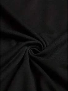 Camiseta de manga corta de cuello redondo para hombre, estilo regular, moda casual y cómoda para primavera y verano, ideal para vacaciones de ocio, ropa de hombre como regalo - Negro - Ver 3