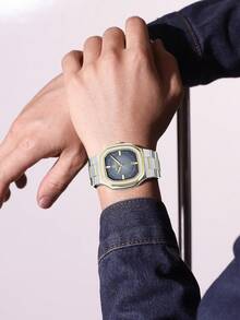 REWARD Men's Quartz Watch Business Fashion Style Calendar Luminous Hands Multi-Functional High Quality Gift Classic Design Stainless Steel Watch Band - Silver and Gold - View 5