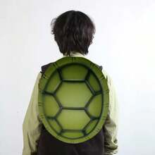 1pc EVA Turtle Shell Cosplay Prop, Realistic Embossed Turtle Pattern Fake Shell, Performance Costume Accessory, Fake Pectoral And Abdominal Muscles - Multicolor - View 4