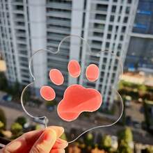 1 Set Cat Paw Design PET Anti-Slip Coasters, Home Kitchen Decor Accessories, Cute Affordable Small Items, Suitable For Various Holiday Parties, Wedding Accessories, Thanksgiving, Back To School Decor Gifts - Multicolor - View 18