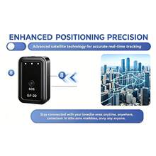 1-Inch Pure Offline Hidden Mini Magnetic GPS Tracker! Ultra-Long Battery Life, Real-Time Positioning, No Monthly Fees. Suitable For Cars, Children, The Elderly, Pets, Keys, Luggage, And Wallets.S14 - Black - View 7