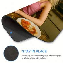 Funny Drunk Party Doll Small Square Mouse Pad, Stitched Lockedge Rubber Anti-Slip Protective Desk Mat, Ideal For Meme Fans, Gamers & Home Office Decor - View 7