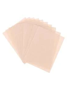 100/50pcs Nude Invisible Breathable Cuttable Non-Woven Fabric Tattoo Cover Stickers, Reusable Anti-Friction Adhesive Patches - Quantity - View 1