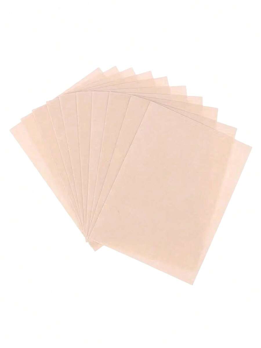 100/50pcs Nude Invisible Breathable Cuttable Non-Woven Fabric Tattoo Cover Stickers, Reusable Anti-Friction Adhesive Patches - Quantity - View 1