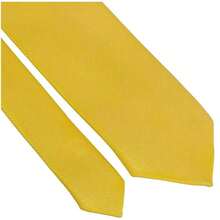 Set Of 3 Light Gray Ties For Groomsmen, Weddings, And Events - Yellow - View 5