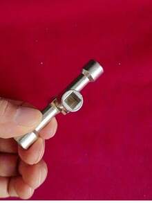 1pc 4-In-1 Multi-Function Key Wrench, Zinc Alloy Cross/Triangle/Hexagon Wrench, Universal Tool For Elevator, Electrical Cabinet, Water Meter Valve And Industrial Maintenance - A - View 9