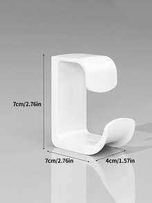 1/2pcs Wall-Mount Plastic Hooks For Washbasin – Easy Install No-Punch Bathroom Basin Holder, Punch-Free Bathroom Bathtub Rack Multi-Functional Bath Tub Hanging Storage Organizer - Multicolor - View 8