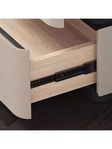 Modern Nightstand Solid Wood Bedside Table, High-End Home Master Bedroom Creative Bedside Table Bed Side Tables Bedroom,Mesa De Noche/Bedroom Furniture/Night Stand - Màu trắng kem - Xem 4
