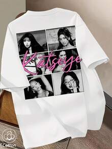 Women's Summer Clothing, Loose Unisex T-Shirts For Music Festivals, Women's T-Shirts. - White - View 1