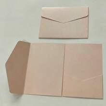 25pcs Envelope Style Tri-Fold Pocket Wedding Invitation Cards, Suitable For Engagement, Baptism, DIY Invitations, Invitations, Pocket Invitations, Christmas Cards, Birthday Invitations, Wedding Invitations, Invitations - View 17