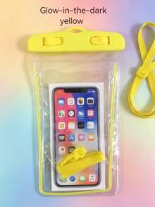1件通用防水手機袋 防水手機殼，相容 iPhone 17/16/15/14 Pro Max/XS Plus，相容 Galaxy S22/S23 手機（最高 7.0 吋），3D 手機防水袋，相容多款手機 - A - 查看 15