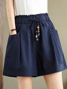 Women Shorts - Blue - View 2