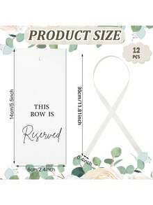 1/12pcs Wedding Reserved Seat Identification Paper Cards With Ribbons,Wedding Reserved Seat Number Plates,Paper Seat Identification Cards With Ribbons,Chair Decor For Wedding Ceremony,Suitable For Wedding Ceremony Party Seating Arrangement Decor - A - View 14