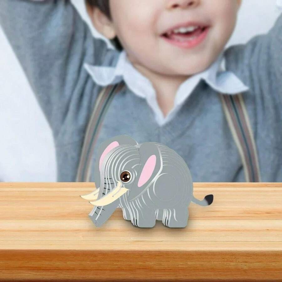 動物愛好者 3D 紙拼圖 DIY 模型手工套件 1 件,培養兒童實作能力,適合兒童男孩女孩的理想 /節日 /聖誕節 /生日 /萬聖節 /新年 /復活節 /齋月 /感恩節 /返校禮物 - 彩色 - 查看 1