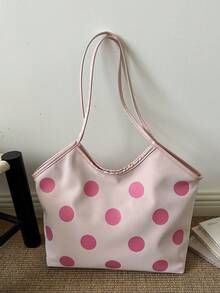 Large Capacity Handbag For Women, New Fashion Versatile Commuter Shoulder Tote Bag - Multicolor - View 6