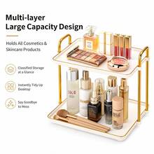 Two-Tier Tray Decor For Fall & Weddings, Food Display Stand For Desserts, Adjustable Serving Tray For Kitchen, Dining Table, Party, Cake Stand. Modern Luxury Design With Handle. Soporte Para Pastel. - White - View 5