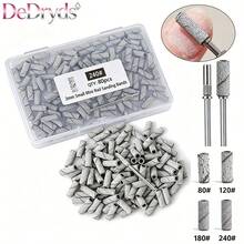 DeDryDS 80pcs White Sanding Bands, Suitable For Nail Drill, Upgraded Mini Nail File, Fits 3mm Drill Bit, 240 Grit, Used For Removing And Shaping Acrylic Nails, Gel Nails, Salon Use - Multicolor - View 1