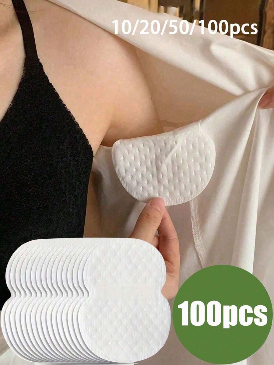 腋下吸汗墊，一次性腋下吸汗墊，有效、透氣、隱形、吸水貼片，輕量吸汗，舒適無味，易於使用，適合男女性在炎熱夏季的身體護理 - 均碼 - 查看 1