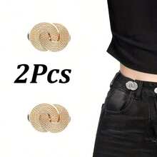 1Pc/2/3/4Pcs Jeans Waist Buckle, Universal Waist Adjuster For Skirts And Pants, Tool-Free Adjustable Buckle, Multiple Colors Available - Multicolor - View 22