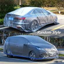 2026新款全車車罩－PE薄膜防水防塵車罩，全車防護，防曬、防雨、防塵，便攜式設計 - 車罩 - 查看 12