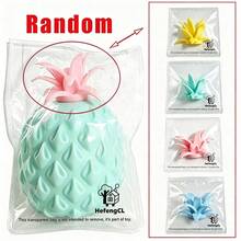 1pc Pineapple Squeeze Toy, Soft Squishy Stress Relief Toy, Cute Pineapple Fidget Squeeze Toy, Anti-Anxiety Venting Toy For Kids And Adults, Portable Office And Home Stress Relief Squeeze Toy - Multicolor - View 14