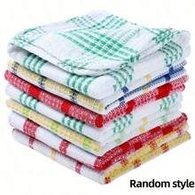 1/5/10pcs Reusable Super Absorbent Microfiber Cleaning Cloths With Hole Design, Scratch-Resistant, Machine Washable, Multi-Purpose Cleaning Towels For Home, Kitchen, Restaurant, Car Detailing - A - View 1