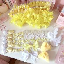 彩色蕾絲卡片夾裝飾支撐扇手工DIY珠寶飾品材料包 - 套裝 - 查看 5