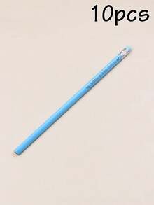客製化刻字鉛筆 5/10/20/50/100/200支，大宗客製鉛筆，19cm/7.5in，5色：綠色/藍色/黃色/紫色/白色，可擦拭橡皮擦素描鉛筆，5美元以下平價，趣味鉛筆，可愛鉛筆，個性化禮物，開學季 - 風格A - 查看 27
