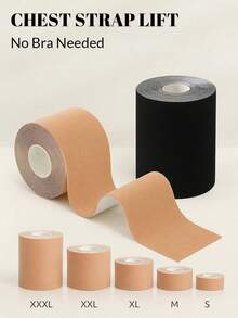 1 Roll Transparent Elastic Breast Tape, Concealing Patch, Breast Lift Tape And Chest Binder, Waterproof And Sweat-Resistant. Summer Essential, Seamless Fit Sports Wrap Style, Suitable For Adult Parties, Gifts, Gifts For Women - Multicolor - View 6