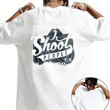 Street Photographer: I Photograph People On The Street Wearing Patterned T-Shirts For Summer Parties, Bars, Food Festivals, And As Fun Thanksgiving And Christmas Gifts For Friends. - White - View 2
