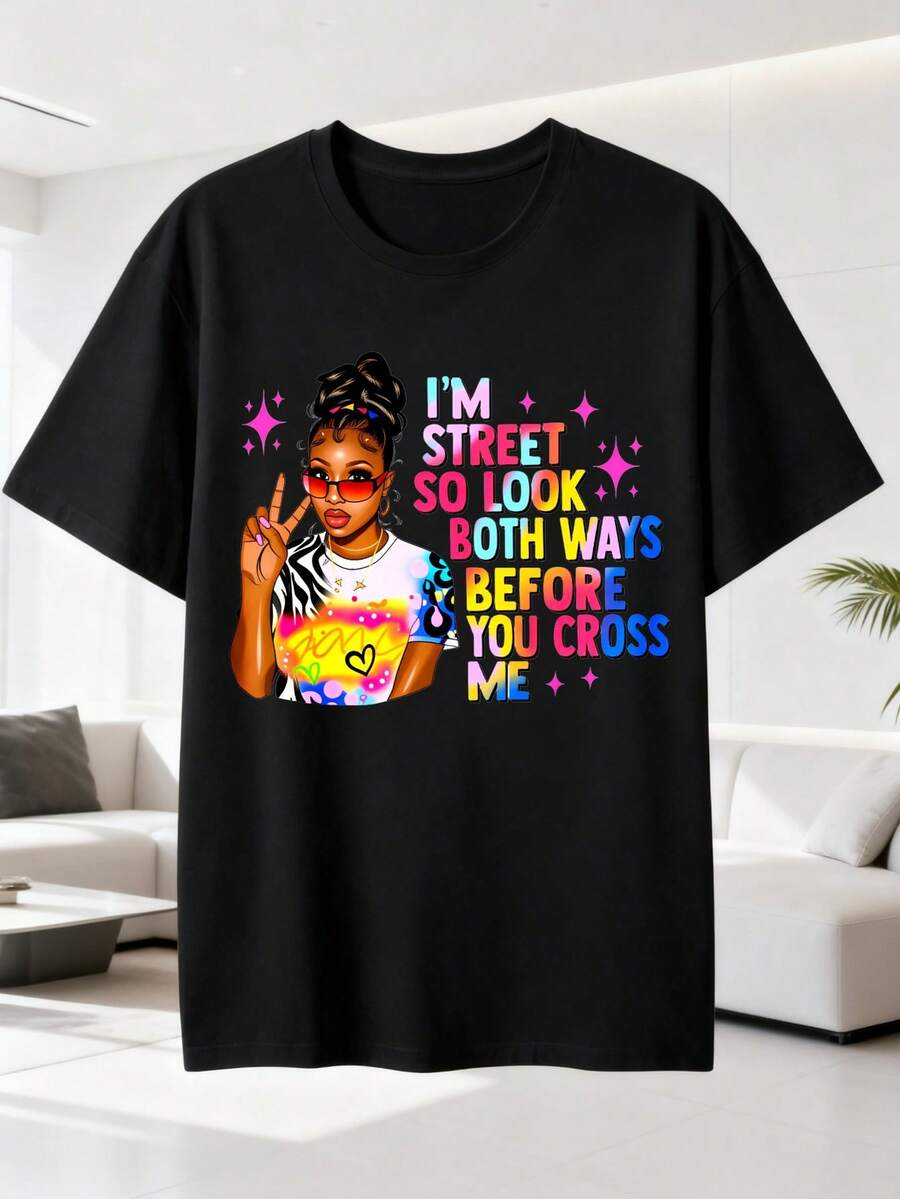 Women T-Shirts - Black - View 1