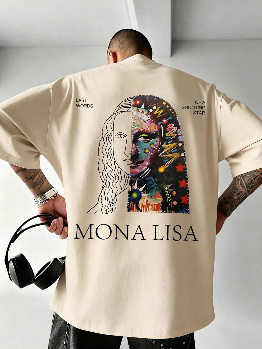 New Plus Size Men's Personalized Artistic Print Short Sleeve T-Shirt | Suitable For Summer Wear | Comfortable And Breathable | Leading Fashion