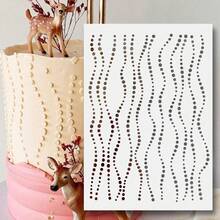 Reusable Cake Stencil Mold With Flower And Leaf Patterns, Baking Tool Suitable For Cakes, Cookies And Handicrafts | Flexible High Cake - White - View 17