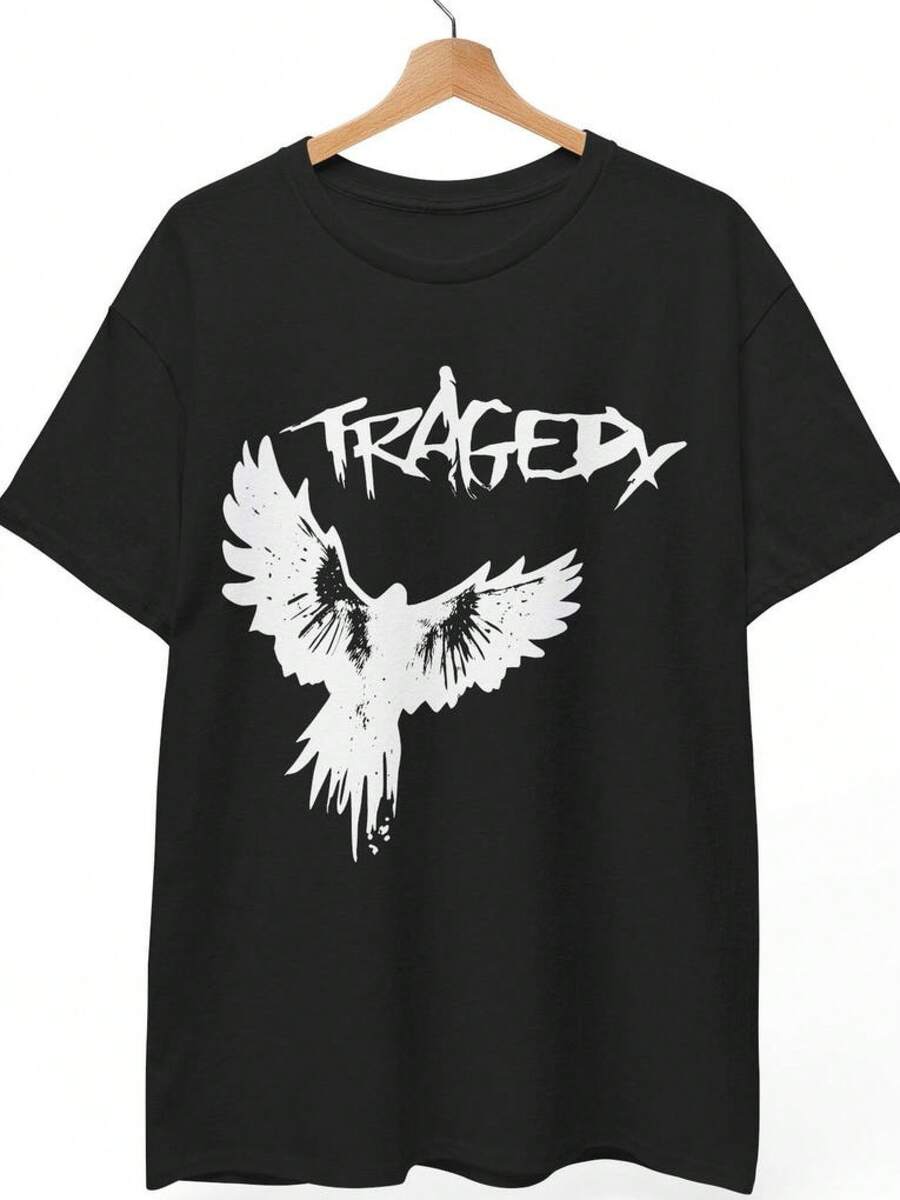 T-shirt unisex in puro cotone, T-shirt unisex in puro cotone, T-shirt unisex in puro cotone, T-shirt della band Tragedy |   Maglietta Crust Punk D-Beat Music |   Maglietta con Grafica Dark Hardcore |   Portland Neo-Crust Merch, maglietta estiva, abbigliamento estivo da uomo - nero - Visualizzare 1