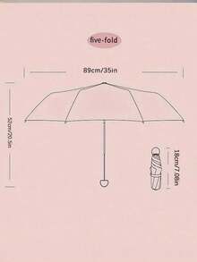 1pc Mini Capsule Umbrella, Ultra-Light Portable Folding Sun & Rain Umbrella, UV Protection Pocket Umbrella For Women, Multi-Color Optional - Multicolor - View 4