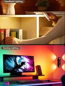 1pc RGB/Three-Color Dynamic Sensing Wall Lamp, Magnetic Rechargeable LED Lamp, With Or Without Remote Control Option, Perfect For Creating Bedroom Atmosphere, Decorating Corridors And As Home Decoration Gifts - Double-pupil Four-cat-eye Sensor Wall Lamp - View 11