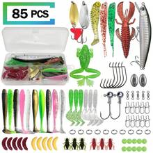 411/241/196/137/85pcs Lure Fishing Bait Set With Storage Box, Soft Baits, Spoon Baits, Hooks, Hard Baits And Other Fishing Accessories, Suitable For Saltwater And Freshwater - Multicolor - View 9