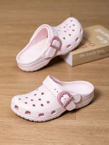 Crocs 女款運動穆勒涼鞋 彩色扣環 2026夏季新款 粉色 封趾沙灘拖鞋 休閒沙灘拖鞋 213347-7DF - 粉色 - 查看 2