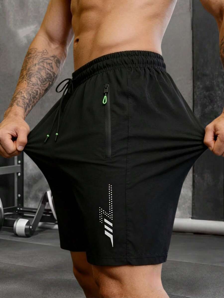 1pc Men's Summer Casual Sports Shorts, Quick-Dry Breathable Shorts Suitable For Running, Fitness, Cycling, Walking, Swimming, Outdoor Activities